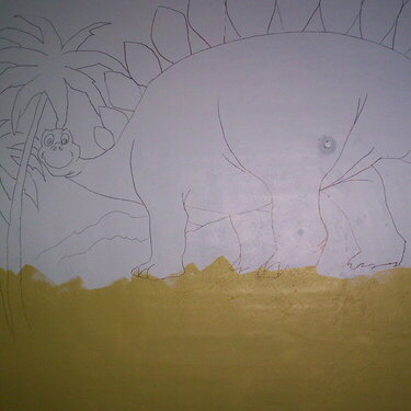 Drawing a Stegasaurus