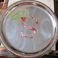 Santas cookie plate