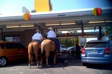 This is how we do a Sonic run in Texas!