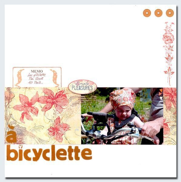 a bicyclette...