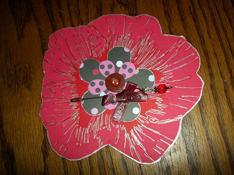 Immunity Red Flower with Bling