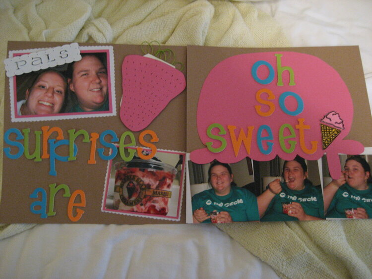 Surprises are oh so sweet, BOTH PAGES