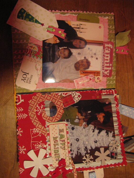 Mini album X-Mas time, pages 3 and 4
