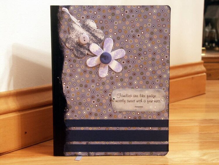 Altered Composition Book - Blue