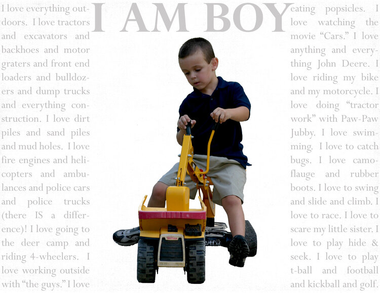 I Am Boy (plain)