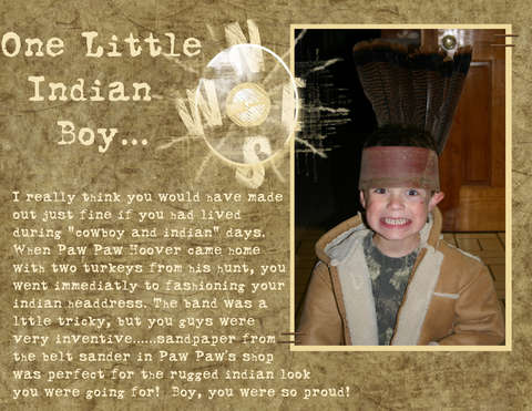 One little indian boy
