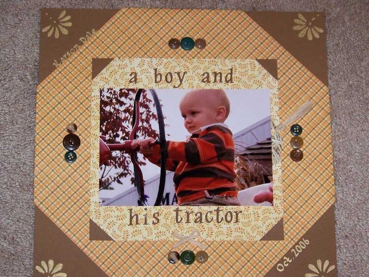 A Boy and His Tractor