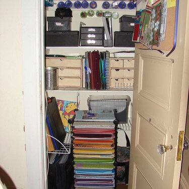 My scrapbooking closet