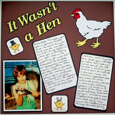 It Wasn&#039;t a Hen