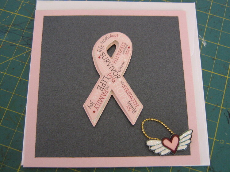 Breat Cancer Pink Ribbon Card