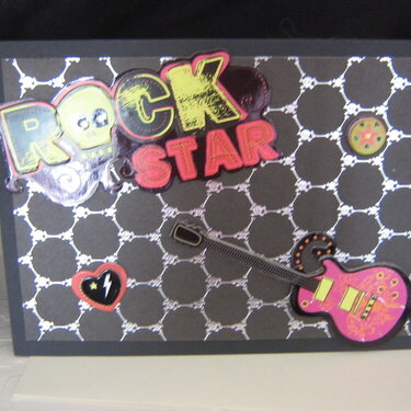 Rock Star Punk Card