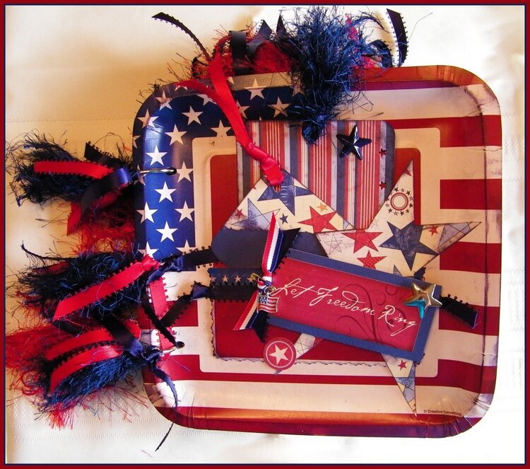 Let Freedom Ring Altered Paper Plate Album