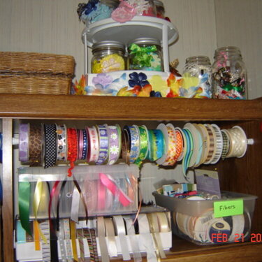 AFTER - Ribbon &amp; Flowers storage