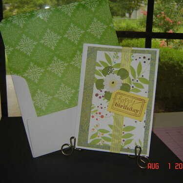 Green Birthday card