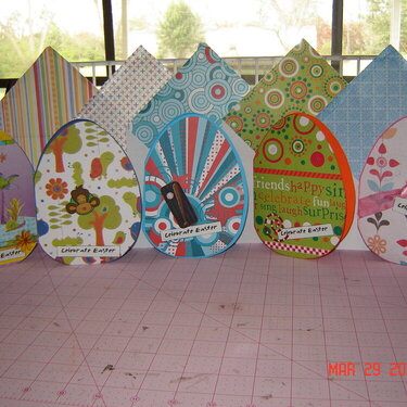 Egg EASTER CARDS &amp; matching envelopes