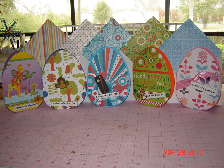 Egg EASTER CARDS &amp; matching envelopes
