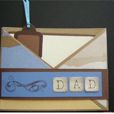 Criss Cross Father&#039;s Day card for MAY CARD CHALLENGE