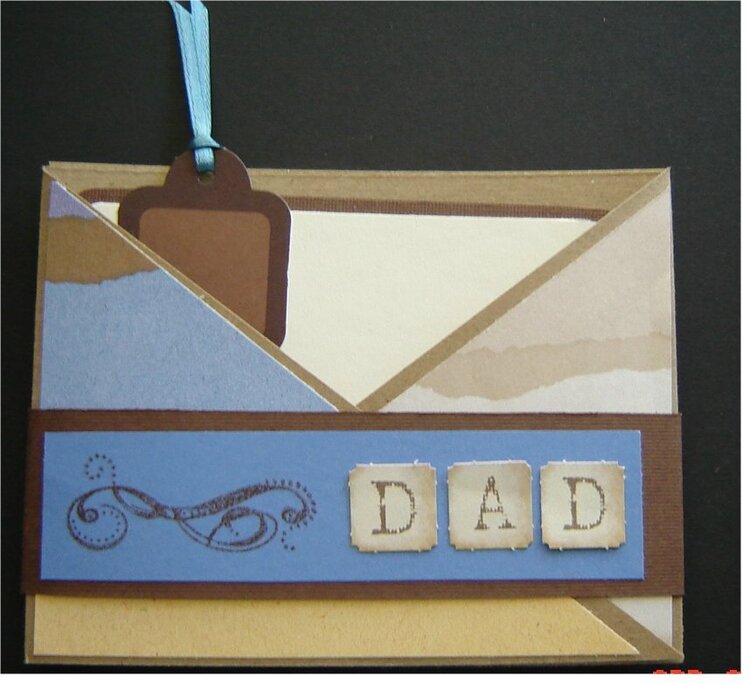 Criss Cross Father&#039;s Day card for MAY CARD CHALLENGE