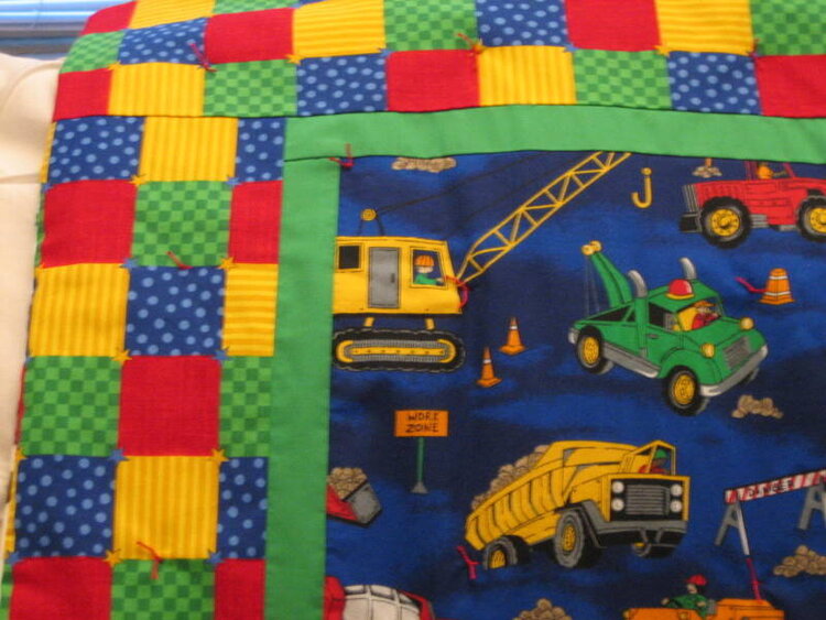 Truck quilt (front detail)