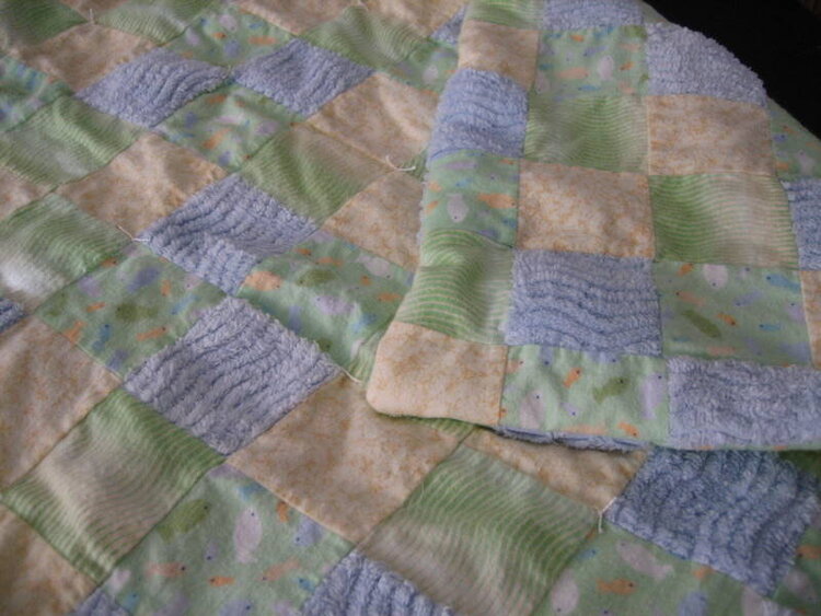 Baby blanket--close up