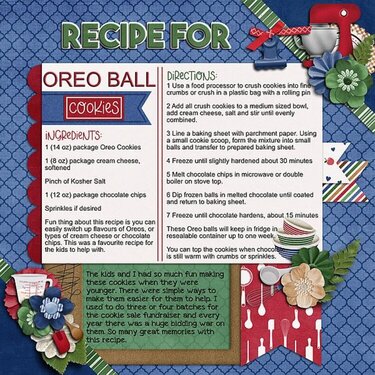 Recipe for Oreo Ball Cookies