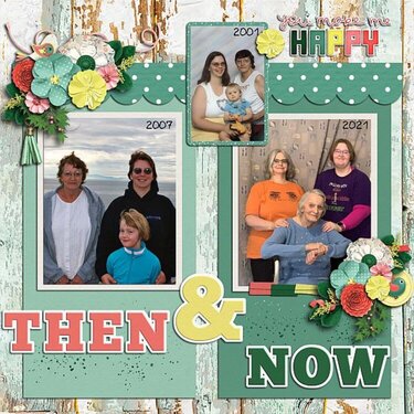 Then and Now Moms and Friends