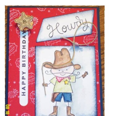 Cowboy Kid Penny Card