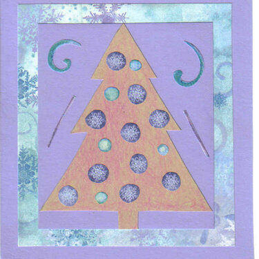 lavender tree card