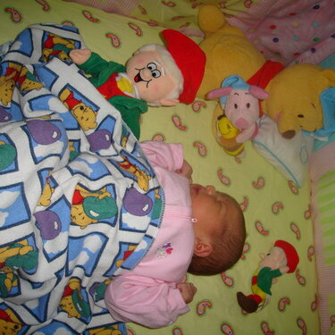 Brianna in her bed napping 2