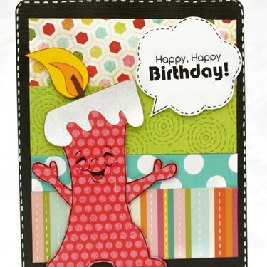 Candle Bday Card