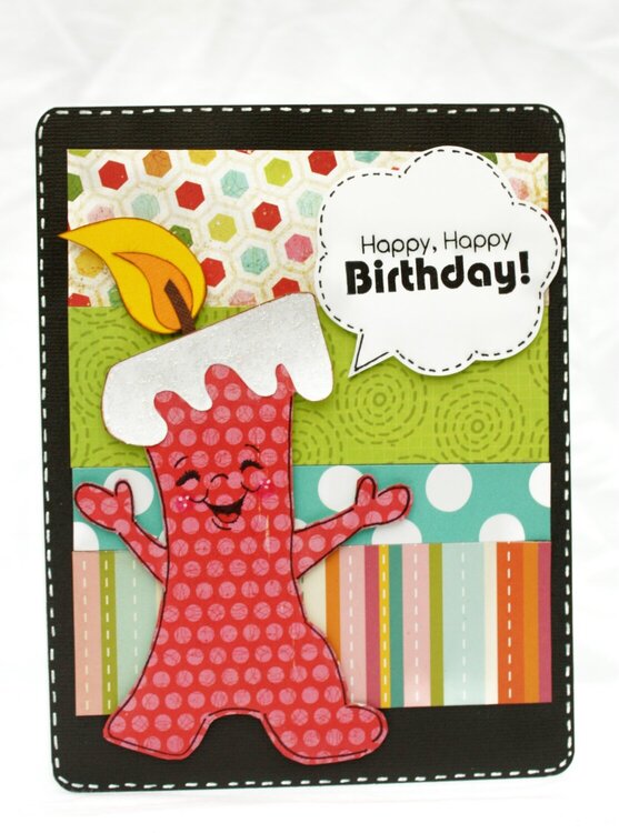 Candle Bday Card