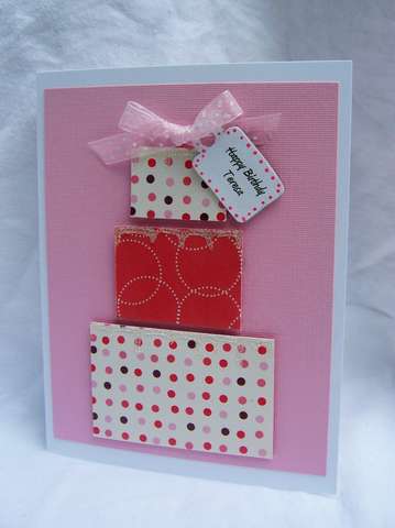 Girl cake Bday Card