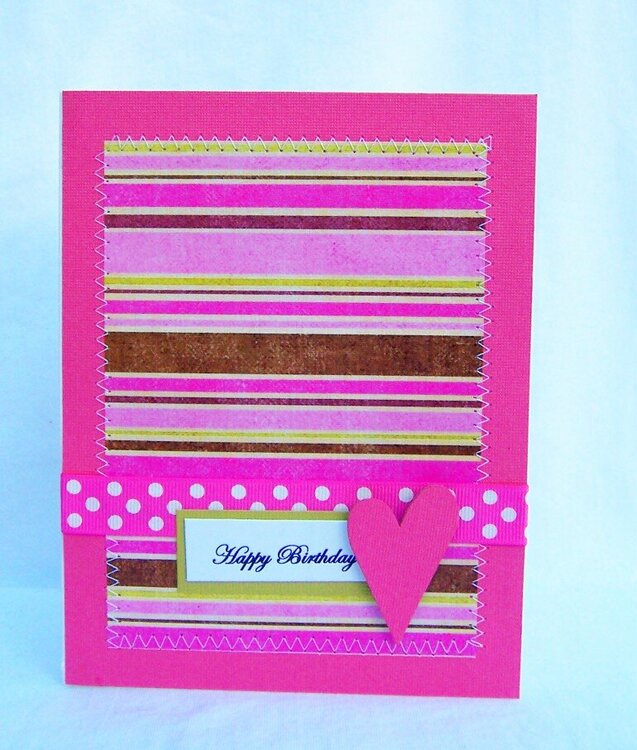 Pink Bday card