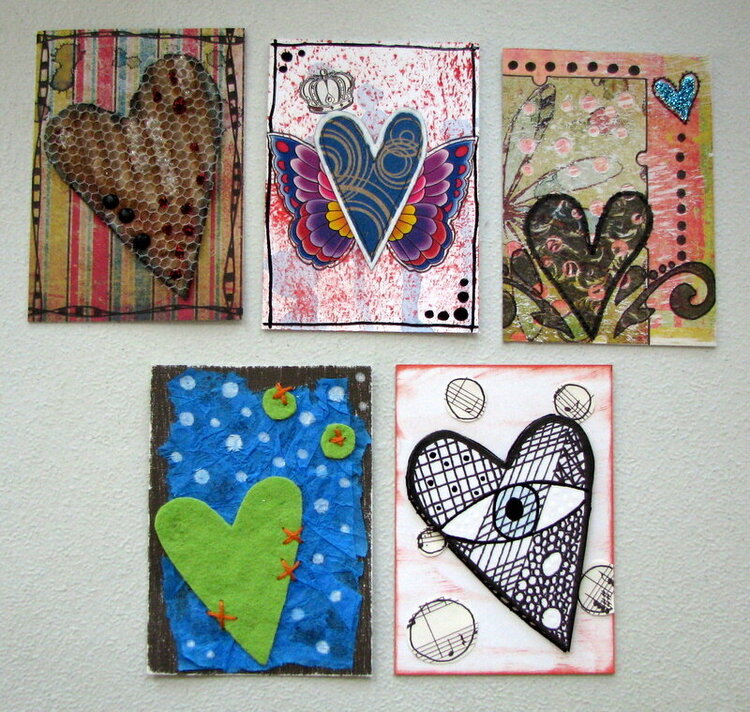 ATCs &quot;Hearts&quot;