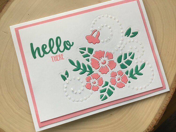 Floral Card with Tonic Dot and Drop