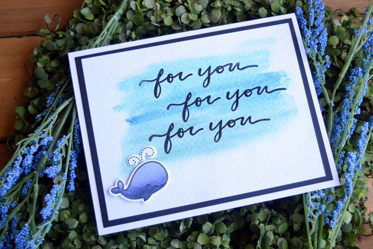 For You Whale Card