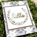 Winter Floral Wreath Card