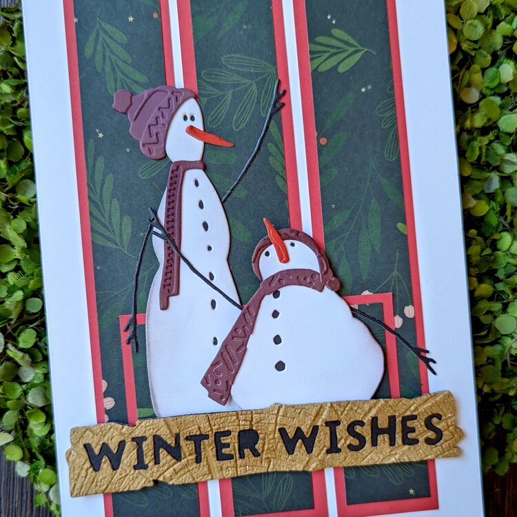 Winter Wishes Snowman Card