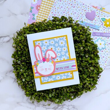 Bunny With Love Card