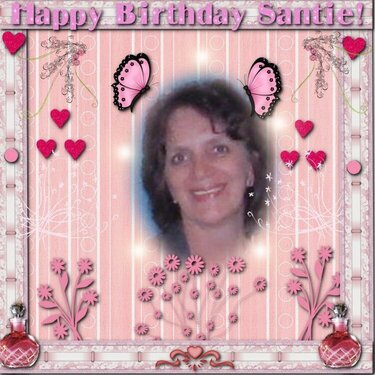 HAPPY BIRTHDAY SANTIE - THE QUEEN OF PINK