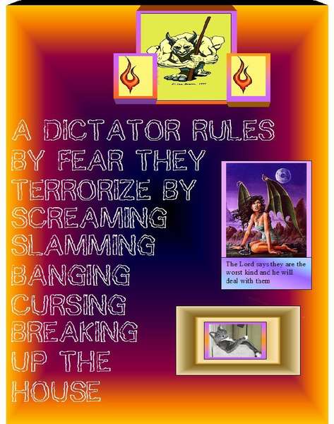 DICATORS RULE BY FEAR, INTIMIDATION, DON&#039;T BE AFRAID TO TELL