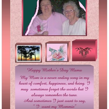MOTHERS DAY CARD FOR MY SPECIAL MOTHER