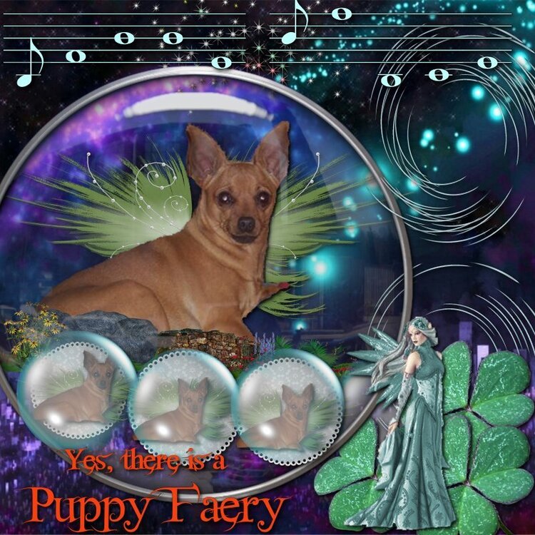 YES, THERE ARE PUPPY FAERYS!  HAPPY ST PATRICK&#039;S DAY