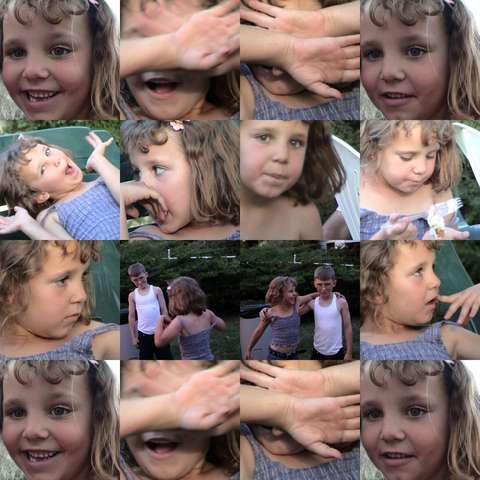 collage of grand daughter Jesse
