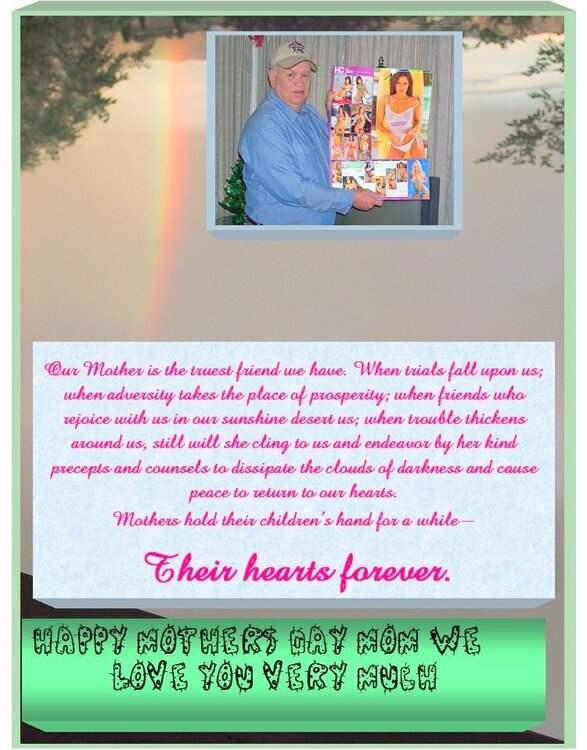 SPECIAL MOTHER&#039;S DAY CARD FOR MOL IN TUCSON AZ