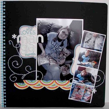 {she loves MANGA novels}