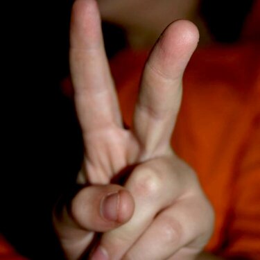 12. A Peace Sign 6 pts.