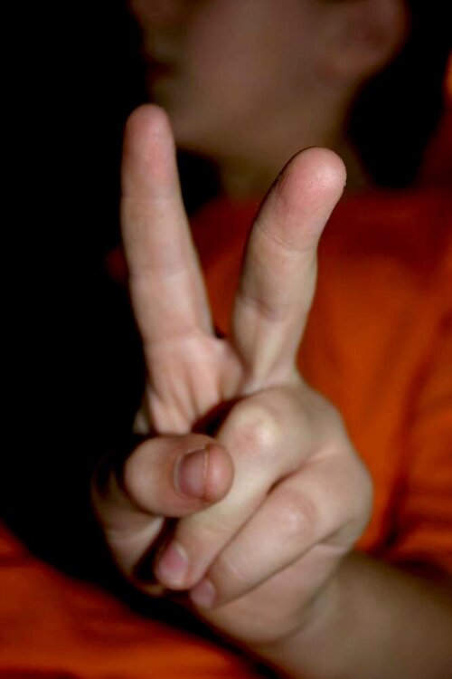 12. A Peace Sign 6 pts.