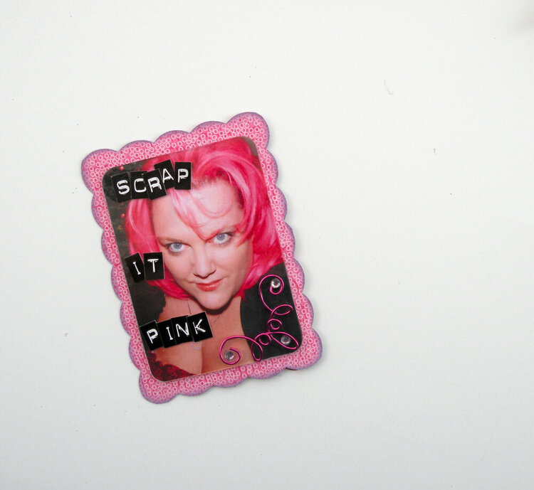 Scrap It Pink ATC by Pinky Hobbs
