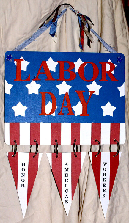 Labor Day wall hanging